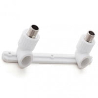 Планка PP-R монтажная белая НР (НАР) Дн 20-1/2" Ру-25 RTP (РосТурПласт) Планка PP-R монтажная белая НР (НАР) Дн 20-1/2" Ру-25 RTP (РосТурПласт)