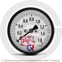 Манометр осевой диаметр 63мм 0-16 кгс/см2 (0-1,6 МПа) G1/4" ТМ-310Т.00 Росма Манометр осевой диаметр 63мм 0-16 кгс/см2 (0-1,6 МПа) G1/4" ТМ-310Т.00 Росма