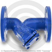 Фильтр сетчатый Y-образный чугунный фланцевый Ду-20 Ру-16 (Т<90°С) ФСч Китай Фильтр сетчатый Y-образный чугунный фланцевый Ду-20 Ру-16 (Т<90°С) ФСч Китай