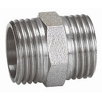 Ниппель латунный НР (НАР) Ду-25 (1") никель SantechSystems Ниппель латунный НР (НАР) Ду-25 (1") никель SantechSystems