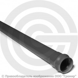 Труба НПВХ (ПВХ) 125 клеевая серая SDR26 Дн 225х8,6 Ру-10 напорная L=3м Aquaviva