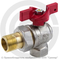 Кран латунный угловой Ду-15 (1/2") Ру-40 ВР-"Американка" никель полнопроходной бабочка Aquasfera Euro 1011 Кран латунный угловой Ду-15 (1/2") Ру-40 ВР-"Американка" никель полнопроходной бабочка Aquasfera Euro 1011