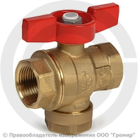 Кран латунный с фильтром Ду-15 (1/2") Ру-32 ВР (ВН) никель полнопроходной бабочка Giacomini R701 Кран латунный с фильтром Ду-15 (1/2") Ру-32 ВР (ВН) никель полнопроходной бабочка Giacomini R701