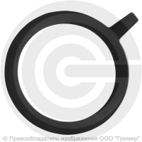 Прокладка фланцевая резиновая ТМКЩ Ду-400 Ру-10 (495х421х5) 5 мм с ушком исп.А ГОСТ 15180-86