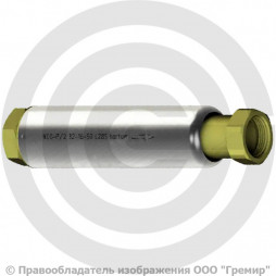 Компенсатор сильфонный осевой резьбовой с кожухом и внутренним экраном Ду-20 Ру-16 L=285мм КСО-Р/2 Hortum