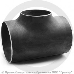 Тройник П 377х10-219х6 (Ду 350-200) стальной (Ст.20) переходной ГОСТ 17376