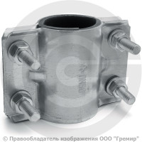 Хомут ремонтный двухсторонний оцинкованный Ду-65 (Дн 75-76) L=103мм ККАЗ Хомут ремонтный двухсторонний оцинкованный Ду-65 (Дн 75-76) L=103мм ККАЗ