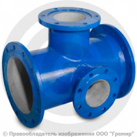 Тройник с пожарной подставкой фланцевый ППТФ Ду 500-200 (L=600-400) ВЧШГ с ЦПП цинк+AL ГОСТ ISO 2531-2012 Тройник с пожарной подставкой фланцевый ППТФ Ду 500-200 (L=600-400) ВЧШГ с ЦПП цинк+AL ГОСТ ISO 2531-2012