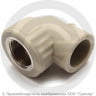 Угольник PP-R комбинированный серый ВР (ВН) Дн 25-3/4&quot; 90 гр Wavin Ekoplastik
