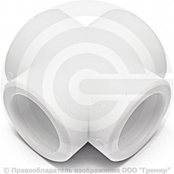 Крестовина PP-R белая внутренняя пайка Дн 25 RTP (РосТурПласт)