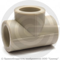 Тройник PP-R серый внутренняя пайка Дн 90 VALFEX Тройник PP-R серый внутренняя пайка Дн 90 VALFEX