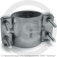 Хомут ремонтный двухсторонний оцинкованный Ду-80 (Дн 88,5-90) L=103мм ККАЗ Хомут ремонтный двухсторонний оцинкованный Ду-80 (Дн 88,5-90) L=103мм ККАЗ