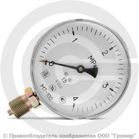 Манометр радиальный диаметр 100мм 0-40 кгс/см2 (0-4,0 МПа) М20х1,5 МТ-100 Багория