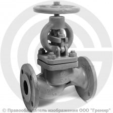 Клапан запорный стальной фланцевый Ду-100 Ру-16 (Т<425°С) 15с65нж ЧАЗ
