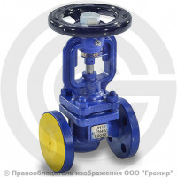 Клапан запорный стальной фланцевый Ду-150 Ру-40 (Т<400°С) сильфонный 234F Zetkama Клапан запорный стальной фланцевый Ду-150 Ру-40 (Т<400°С) сильфонный 234F Zetkama