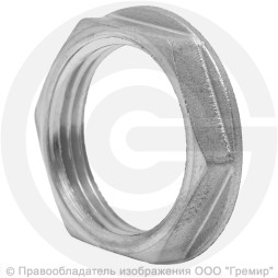 Контргайка латунная ВР (ВН") Ду-20 (3/4") никель LD