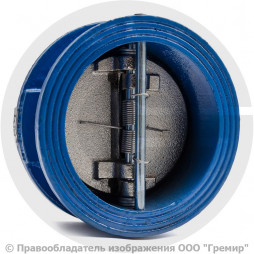 Клапан обратный двухстворчатый чугунный межфланцевый Ду-150 Ру-16 (Т<130°С) ств чугун Китай