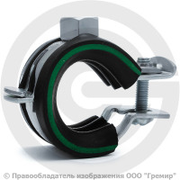 Хомут крепежный оцинкованный с резиновой прокладкой (Дн 23-27) (3/4") М8 б/к Mupro Optimal Junior Хомут крепежный оцинкованный с резиновой прокладкой (Дн 23-27) (3/4") М8 б/к Mupro Optimal Junior