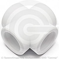 Крестовина PP-R белая внутренняя пайка Дн 50 RTP (РосТурПласт) 16330