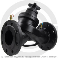 Клапан балансировочный ручной чугунный фланцевый Ду-40 Ру-16 фл Kvs=29.32м3/ч с измерительными ниппелями CIM 3739B Cimberio Клапан балансировочный ручной чугунный фланцевый Ду-40 Ру-16 фл Kvs=29.32м3/ч с измерительными ниппелями CIM 3739B Cimberio