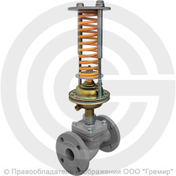 Регулятор давления прямого действия НЗ "до себя" чугунный фланцевый Ду-50 Ру-16 Kvy=40 м3/ч 0,3-1,2 МПа Энерготехномаш УРРД-НЗ-РД