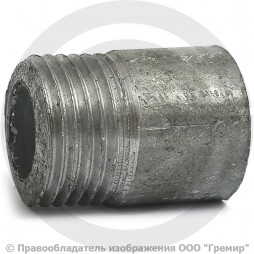 Резьба стальная оцинкованная L=30мм Ду-15 (1/2") КАЗ