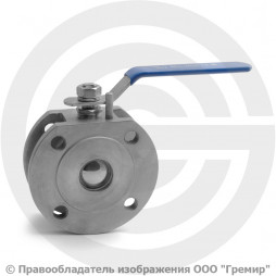 Кран нержавеющий AISI 304 (CF8) межфланцевый под привод Ду-40 (1 1/2") Ру-16 NK-BIFp40/4