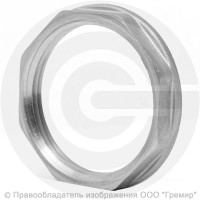 Контргайка латунная ВР (ВН") Ду-40 (1 1/2") никель LD Контргайка латунная ВР (ВН") Ду-40 (1 1/2") никель LD