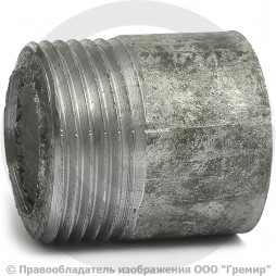 Резьба стальная оцинкованная L=30мм Ду-20 (3/4") КАЗ