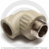 Угольник PP-R комбинированный серый НР (НАР) Дн 25-1/2&quot; 90гр Wavin Ekoplastik
