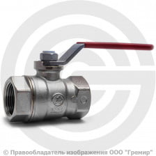 Кран латунный Ду-20 (3/4") Ру-30 ВР (ВН) никель полнопроходной рычаг Tecofi BS1152A-02PF0020