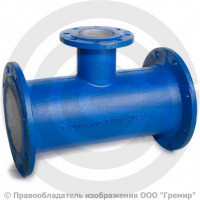 Тройник фланцевый ТФ Ду 150-100 (L=500-200) ВЧШГ с ЦПП цинк+AL ГОСТ ISO 2531-2012 Тройник фланцевый ТФ Ду 150-100 (L=500-200) ВЧШГ с ЦПП цинк+AL ГОСТ ISO 2531-2012