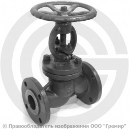 Клапан запорный стальной фланцевый Ду-80 Ру-25 (Т<425°С) 15с18нж ЧАЗ