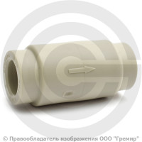 Клапан обратный PP-R серый Дн 32 Pro Aqua Клапан обратный PP-R серый Дн 32 Pro Aqua