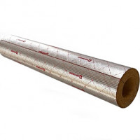 Цилиндр навивной минеральная вата 40/28 L=1м кашированный фольгой ROCKWOOL 100 Цилиндр навивной минеральная вата 40/28 L=1м кашированный фольгой ROCKWOOL 100