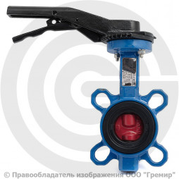 Затвор дисковый поворотный межфланцевый Ду-40 Ру-16 EPDM с чугунным диском Tecofi VPI4448-02EP