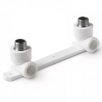 Планка PP-R монтажная белая НР (НАР) Дн 20-1/2" VALFEX Планка PP-R монтажная белая НР (НАР) Дн 20-1/2" VALFEX