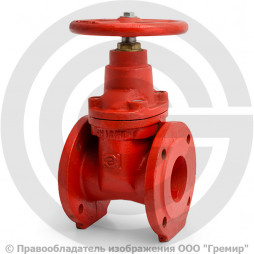 Задвижка чугунная фланцевая Ду-80 Ру-16 (Т<150°С) красная 30ч39р (МЗВГ) Зав. им. Гаджиева