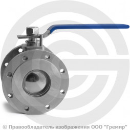 Кран нержавеющий AISI 304 (CF8) межфланцевый под привод Ду-150 (6") Ру-16 NK-BIFp150/4