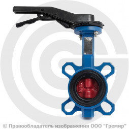 Затвор дисковый поворотный межфланцевый Ду-50 Ру-16 EPDM с чугунным диском Tecofi VPI4448-02EP