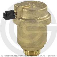 Воздухоотводчик автоматический латунный Ду-15 (1/2") Ру-10 НР (НАР) прямой Icma 719 Воздухоотводчик автоматический латунный Ду-15 (1/2") Ру-10 НР (НАР) прямой Icma 719