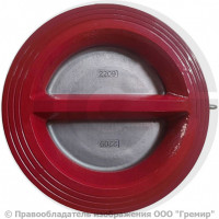 Клапан обратный двухстворчатый чугунный межфланцевый Ду-80 Ру-16 (Т<150°С) створки нерж FCV Benarmo Клапан обратный двухстворчатый чугунный межфланцевый Ду-80 Ру-16 (Т<150°С) створки нерж FCV Benarmo