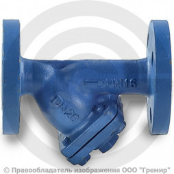 Фильтр магнитный сетчатый Y-образный чугунный фланцевый Ду-65 Ру-16 (Т<300°С) Tecofi F3240NA