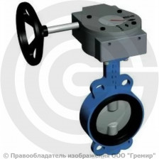 Затвор дисковый поворотный межфланцевый с редуктором Ду-200 Ру-16 EPDM со стальным диском Tecofi VP5445S-08EP
