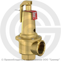 Клапан предохранительный пружинный латунный Ду 40-50 (G1 1/2"-G2") ВР (ВН) Рср=5бар (Т<140°С) Prescor S960 Flamco Клапан предохранительный пружинный латунный Ду 40-50 (G1 1/2"-G2") ВР (ВН) Рср=5бар (Т<140°С) Prescor S960 Flamco