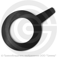 Прокладка фланцевая резиновая ТМКЩ Ду-80 Ру 10-40 (141х87х3) 3 мм с ушком исп.А ГОСТ 15180-86