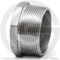 Заглушка нержавеющая AISI 304 6-ти гранная НР (НАР) Ду-50 (2") Заглушка нержавеющая AISI 304 6-ти гранная НР (НАР) Ду-50 (2")