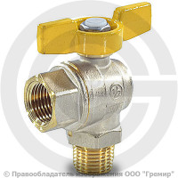 Кран газ угловой Ду-15 (1/2") Ру-5 ВР-НР (ВН-НАР) никель полнопроходной бабочка Giacomini R780 Кран газ угловой Ду-15 (1/2") Ру-5 ВР-НР (ВН-НАР) никель полнопроходной бабочка Giacomini R780