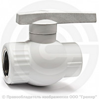 Кран PP-R Дн 20-1/2" ВР (ВН) полнопроходной белый RTP (РосТурПласт) Кран PP-R Дн 20-1/2" ВР (ВН) полнопроходной белый RTP (РосТурПласт)