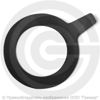 Прокладка фланцевая резиновая ТМКЩ Ду-100 Ру 10-16 (161х106х3) 3 мм с ушком исп.А ГОСТ 15180-86